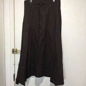 EFFETI MODA MAXI LINEN SKIRT SIZE 8